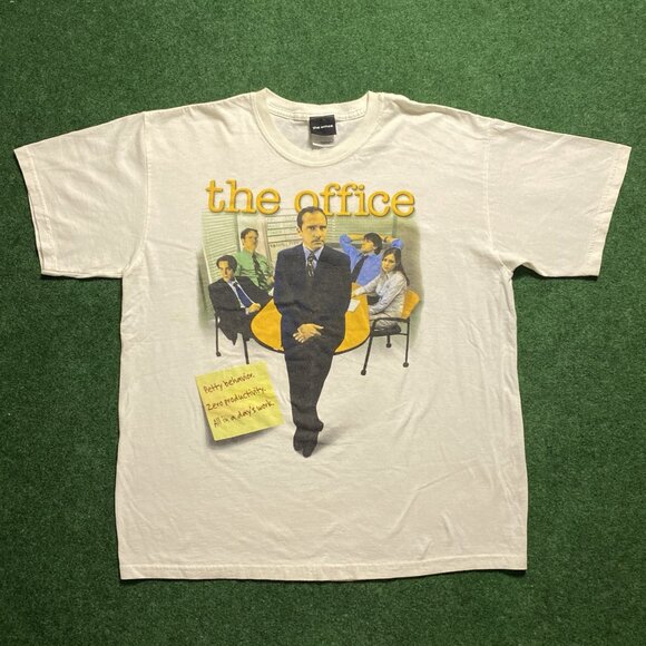 Men’s The Office Conference Room Crewneck T-Shirt Large White - Picture 1 of 6